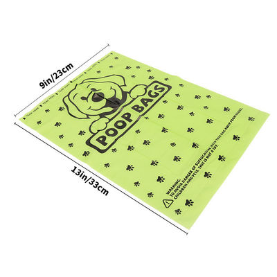 배달용 2 롤 15 pcs 분해 가능한 수입 원자재 PET 개 고양이 POP 쓰레기 가방