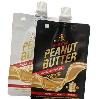 안전 보장된 톱 주스 저장용 맞춤형 PET/VMPET/PE 투명 노즐 봉지