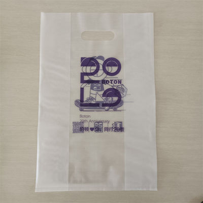 투명한 손잡이 가방 HDPE 플라스틱 가방 다이 커트 폴리백 ODM/OEM 인쇄 쇼핑 가방