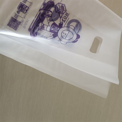 투명한 손잡이 가방 HDPE 플라스틱 가방 다이 커트 폴리백 ODM/OEM 인쇄 쇼핑 가방