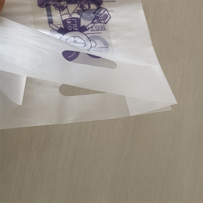 투명한 손잡이 가방 HDPE 플라스틱 가방 다이 커트 폴리백 ODM/OEM 인쇄 쇼핑 가방