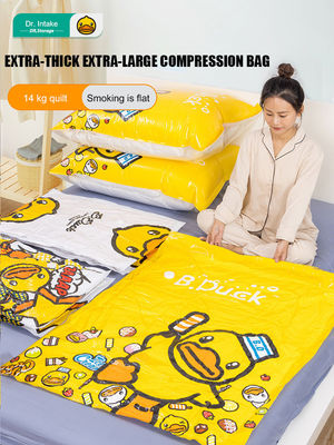여행 및 가정 조직을위한 편리한 접이 가능한 담요 저장 가방 PVC 재료