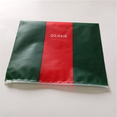 PVC 생분해성 방수성 플라스틱 Ziplock 가방 보관 조직기 밀폐 손잡이