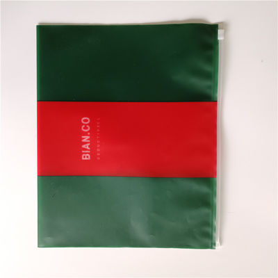 PVC 생분해성 방수성 플라스틱 Ziplock 가방 보관 조직기 밀폐 손잡이