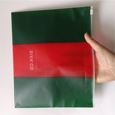 PVC 생분해성 방수성 플라스틱 Ziplock 가방 보관 조직기 밀폐 손잡이