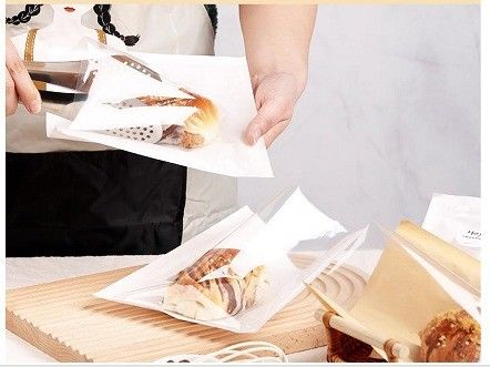 크래프트 종이 빵 및 간식 밀폐 기름 방지 종이 샌드위치 토스트 베이킹 포장 가방 2023