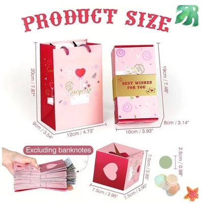 포장재 DIY 생일 깜짝 선물 상자 파티 혜택 재미있는 돈 폭발 상자