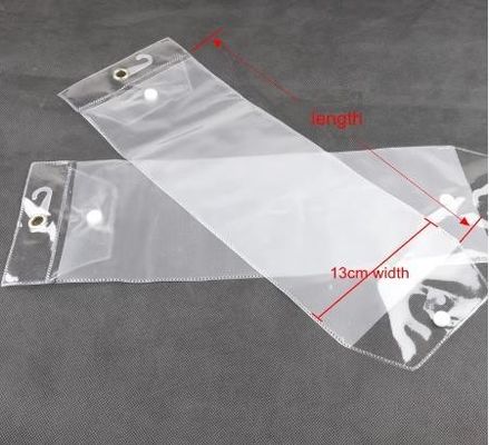 투명한 PVC 봉지 헤어 확장 로고로 구성된 플라스틱 포장
