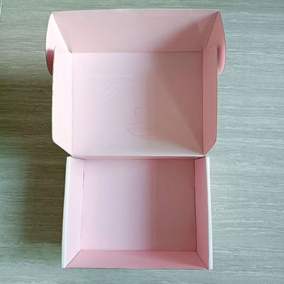 환경 친화적 인 포장용 핑크 카드보드 종이 우편 상자 주문