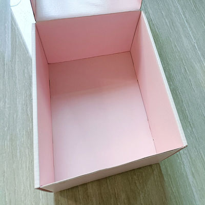 환경 친화적 인 포장용 핑크 카드보드 종이 우편 상자 주문
