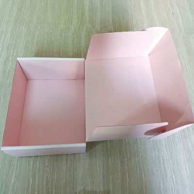 환경 친화적 인 포장용 핑크 카드보드 종이 우편 상자 주문