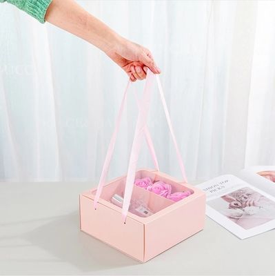 우아한 종이 포장 상자 사각형 꽃 줄기 선물 우아한