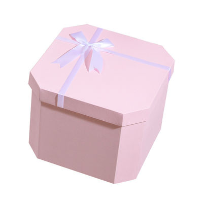 사각형 노벨티 리본 생일 선물 상자 포장 상자 종이 선물 사용자 정의 로고 크기