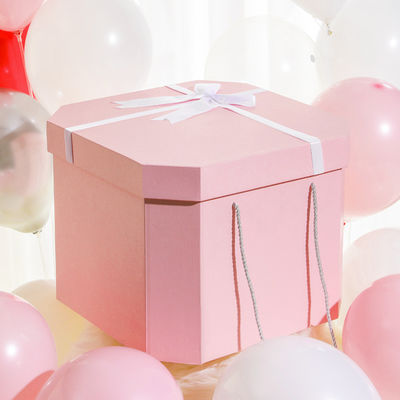 사각형 노벨티 리본 생일 선물 상자 포장 상자 종이 선물 사용자 정의 로고 크기