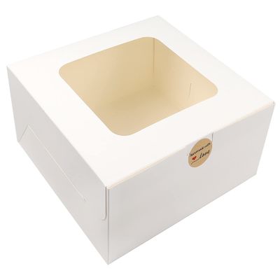 주문 받아 12 x 12 x 6 인치 칸 판지 케이크 상자 창문