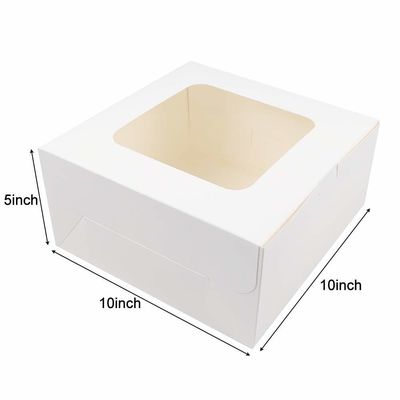주문 받아 12 x 12 x 6 인치 칸 판지 케이크 상자 창문