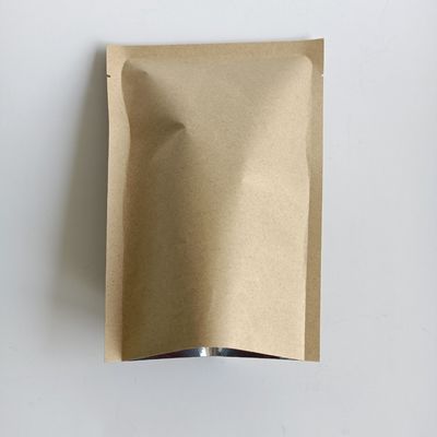 0.14MM 두께 알루미늄 필름과 진료 인쇄가 있는 친환경 크래프트 종이 가방