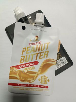 안전 보장된 톱 주스 저장용 맞춤형 PET/VMPET/PE 투명 노즐 봉지