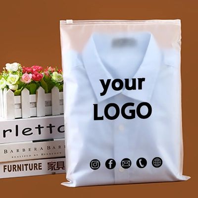 환경 친화적 인 사용자 지정 인쇄 플라스틱 포장 투명한 PE Frosted Zipper Bag